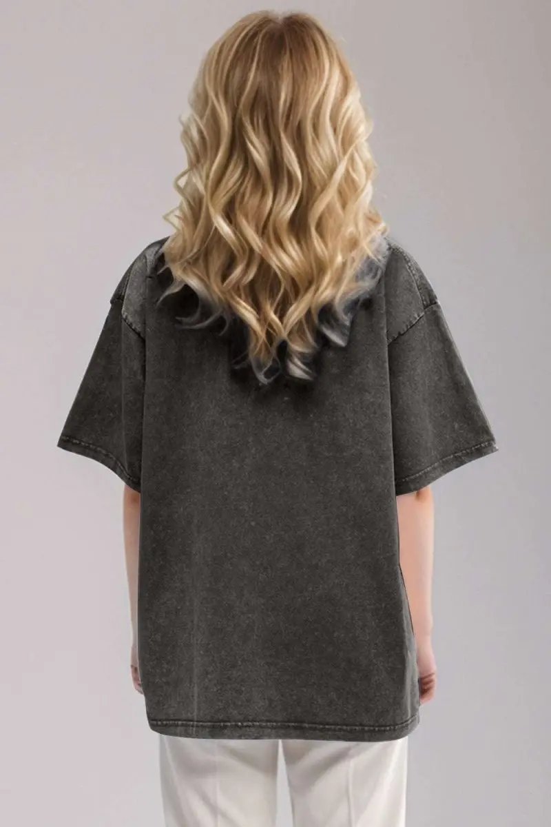 Basic Bae Round Neck Half Sleeve T-Shirt for Women - Love Salve